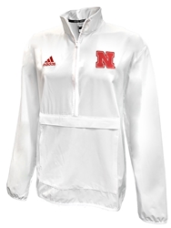 Adidas 2024 Nebraska Coaches Woven Quarter Zip Jacket - White  Nebraska Cornhuskers, Nebraska  Mens, Huskers  Mens, Nebraska  Mens Outerwear, Huskers  Mens Outerwear, Nebraska Adidas, Huskers Adidas, Nebraska Adidas White Nebraska Coaches LS Woven 1/4 Zip Jacket, Huskers Adidas White Nebraska Coaches LS Woven 1/4 Zip Jacket