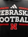 Adidas 2024 Team Issue Nebraska Football Locker Practice Pullover Hoodie - Black - AS-H8415