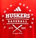 Adidas Nebraska Baseball Locker All Around Pregame Tee - AT-H4494