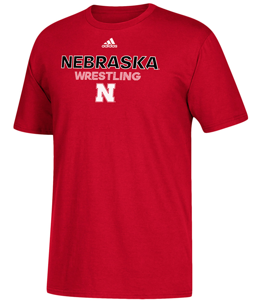 Adidas Nebraska Wrestling Rush Tee