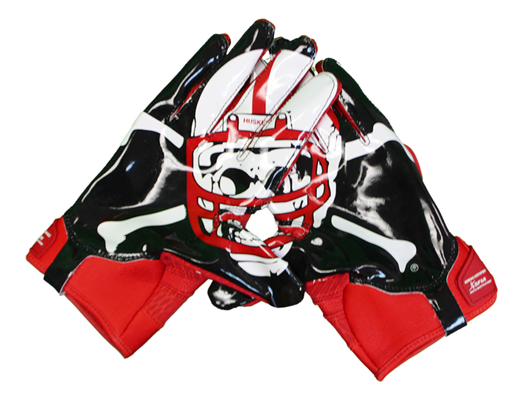 Husker football gloves on sale