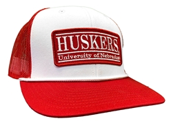 Huskers University Of Nebraska 90's Trucker Nebraska Cornhuskers, Nebraska  Mens Hats, Huskers  Mens Hats, Nebraska  Mens Hats, Huskers  Mens Hats, Nebraska Red And White Huskers University Of Nebraska Adjustable Trucker Hat The Game, Huskers Red And White Huskers University Of Nebraska Adjustable Trucker Hat The Game