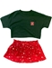 Toddler Girls Huskers Star League Tee N Skirt Set - CH-H6529