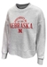 Womens Ash University Of Nebraska Crewneck - AS-H8482