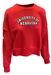 Womens University Of Nebraska Crop Fleece Crew - AS-H8490