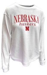 Womens Varsity Nebraska Huskers Crewneck Nebraska Cornhuskers, Nebraska  Ladies Sweatshirts, Huskers  Ladies Sweatshirts, Nebraska  Ladies, Huskers  Ladies, Nebraska  Crew, Huskers  Crew, Nebraska Womens Varsity White Nebraska Huskers Crewneck League, Huskers Womens Varsity White Nebraska Huskers Crewneck League