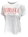 Womens Washed Vintage Nebraska Huskers top - AT-H4559