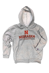 Youth Nebraska Huskers GBR Powerblend Full Zip Hood Nebraska Cornhuskers, Nebraska  Youth, Huskers  Youth, Nebraska  Kids, Huskers  Kids, Nebraska  Zippered, Huskers  Zippered, Nebraska Youth Grey Nebraska Huskers GBR Powerblend Full Zip Hoodie Champion, Huskers Youth Grey Nebraska Huskers GBR Powerblend Full Zip Hoodie Champion