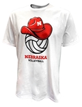 Cook Cowboy Hat Nebraska Volleyball Tee