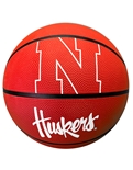 Full Size Nebraska Rubber Basketball